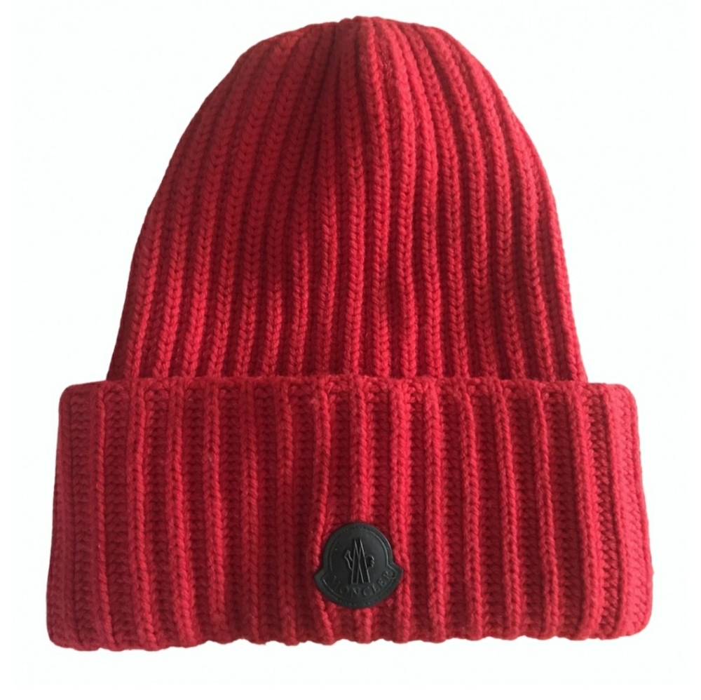 Moncler Red Wool Hat